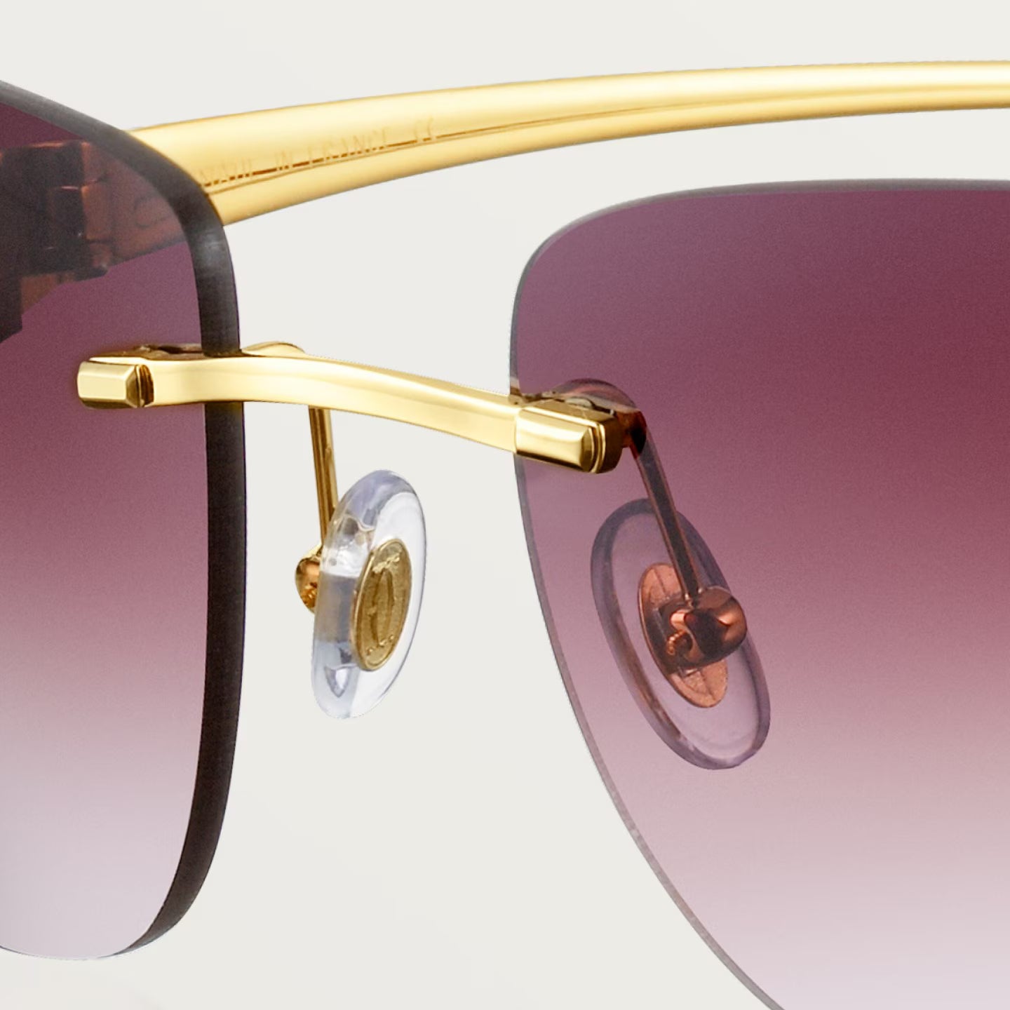 Luxury Rimless Panthère Sunglasses 7743