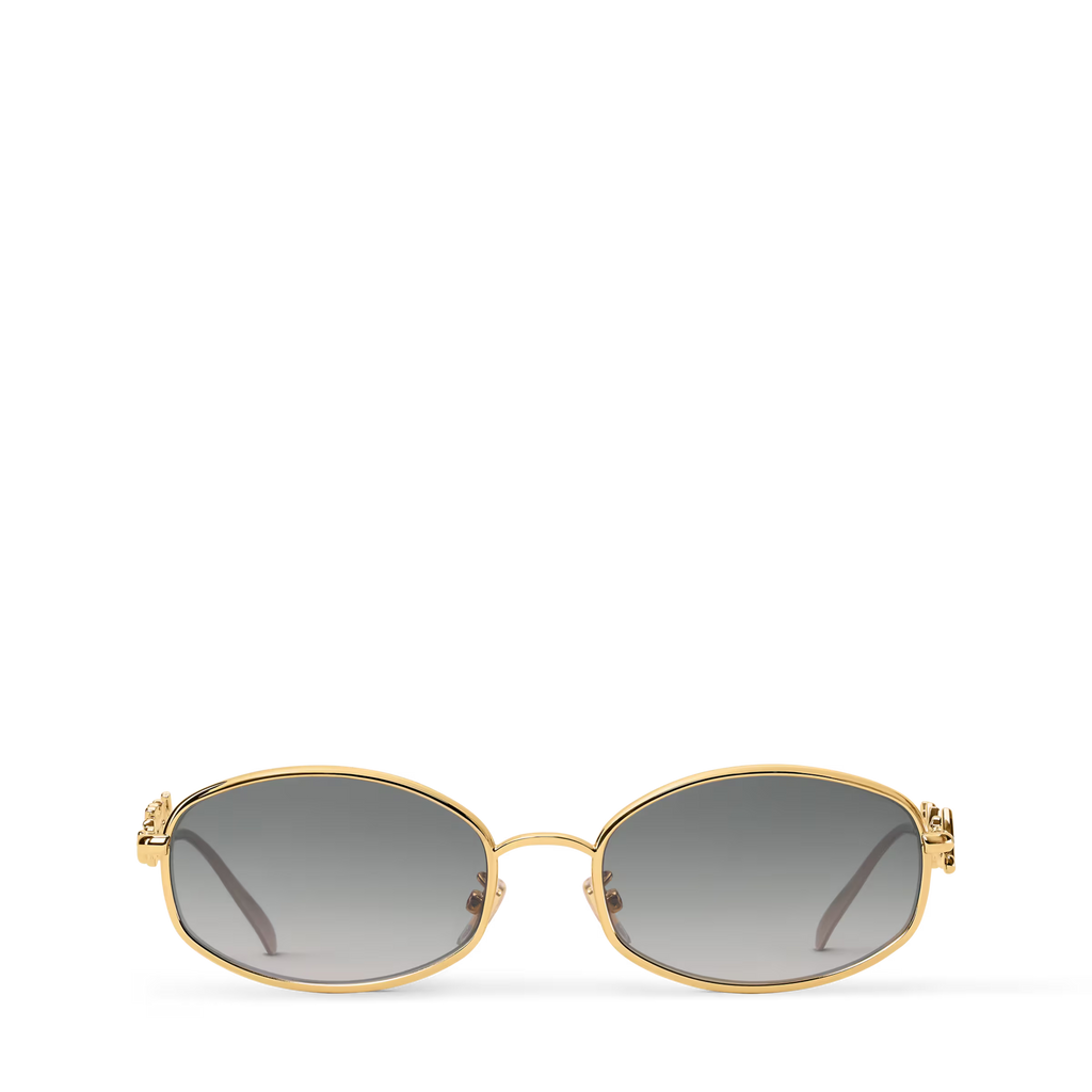 Luxury Round Metal Logo Sunglasses 9731