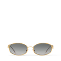 Luxury Round Metal Logo Sunglasses 9731
