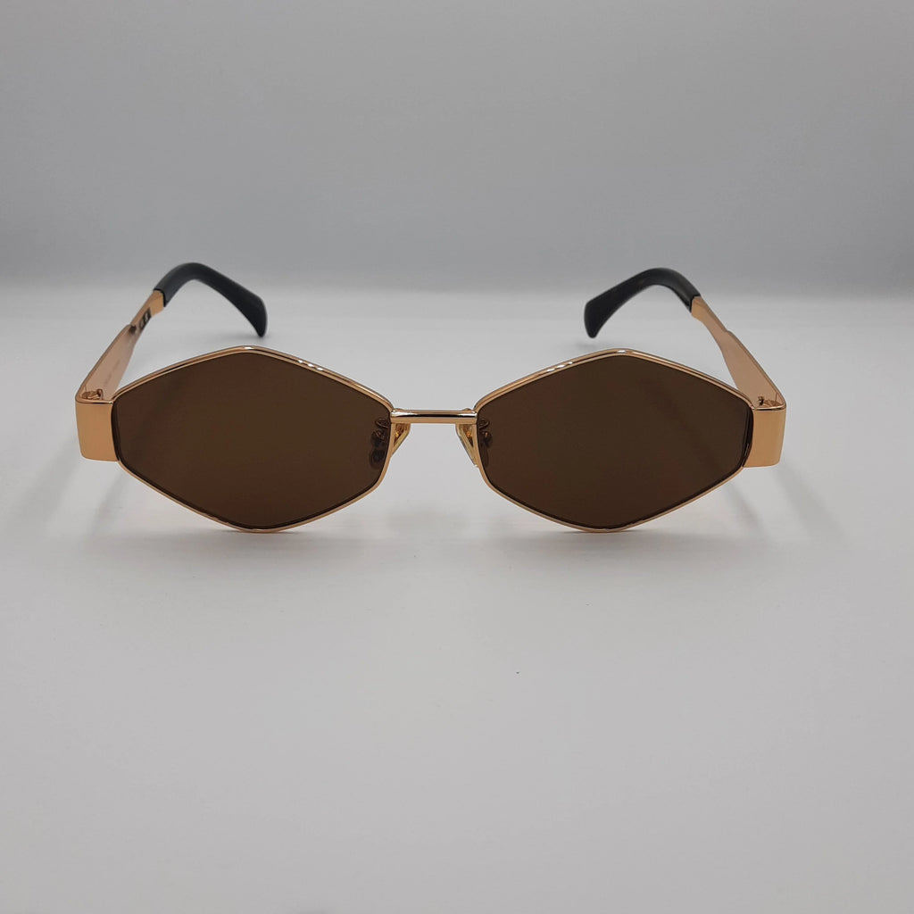 Luxury gold Metal Frame Sunglasses 7741