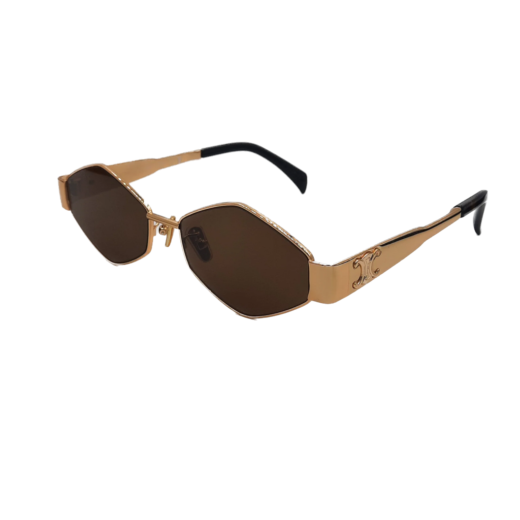 Luxury gold Metal Frame Sunglasses 7741
