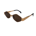 Luxury gold Metal Frame Sunglasses 7741