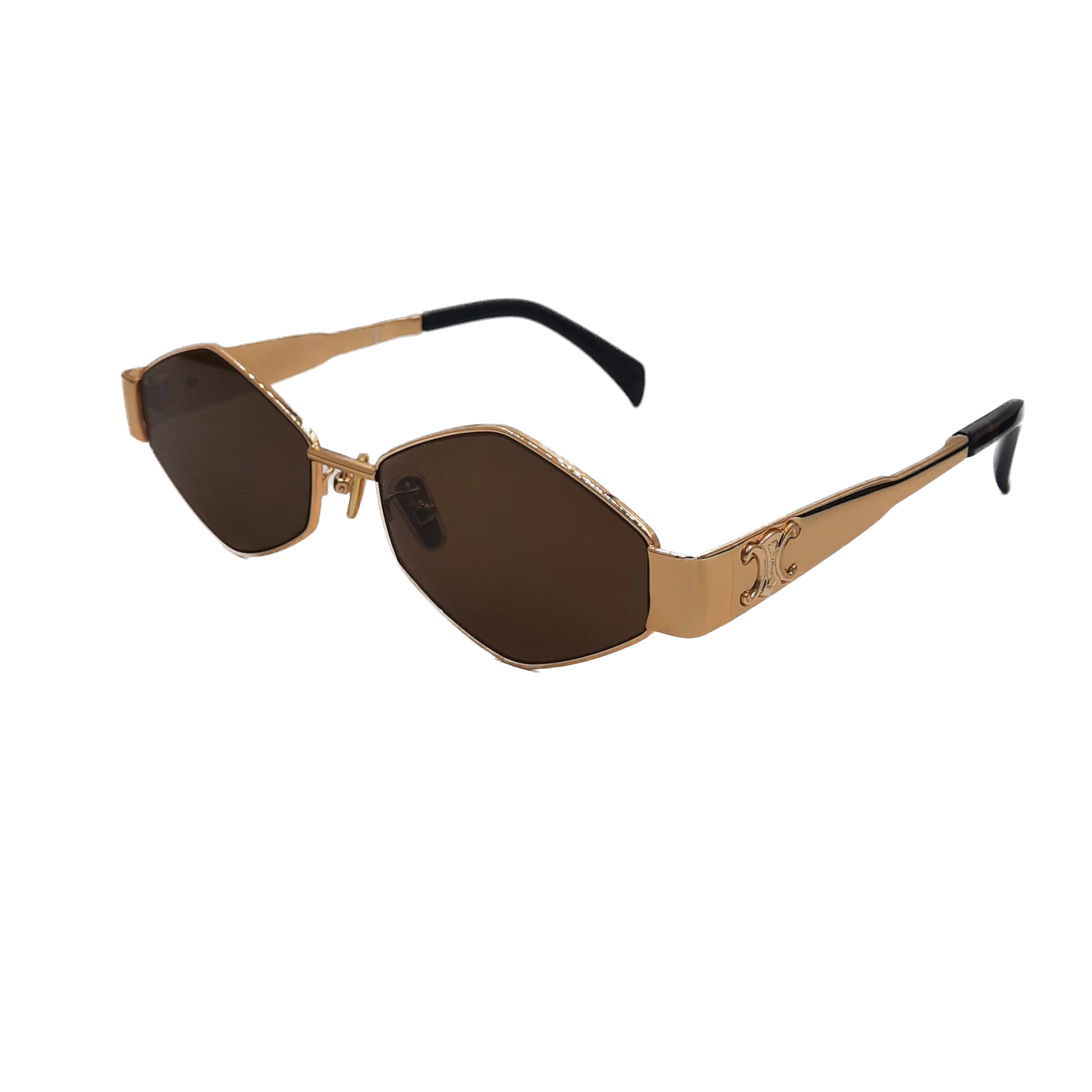 Luxury gold Metal Frame Sunglasses 7741