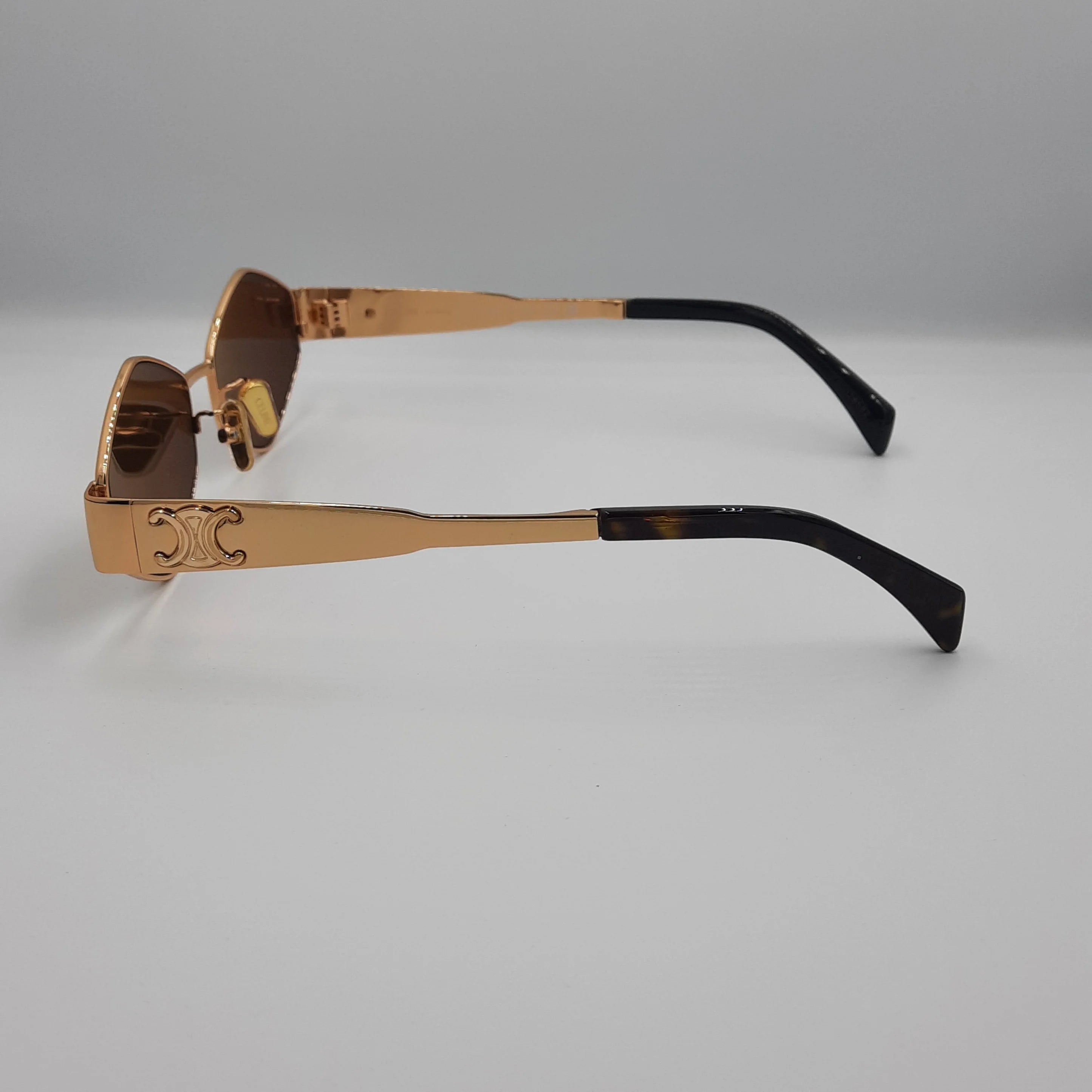 Luxury gold Metal Frame Sunglasses 7741
