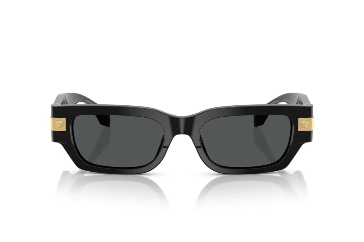 Luxury Black Rectangular Sunglasses 7742