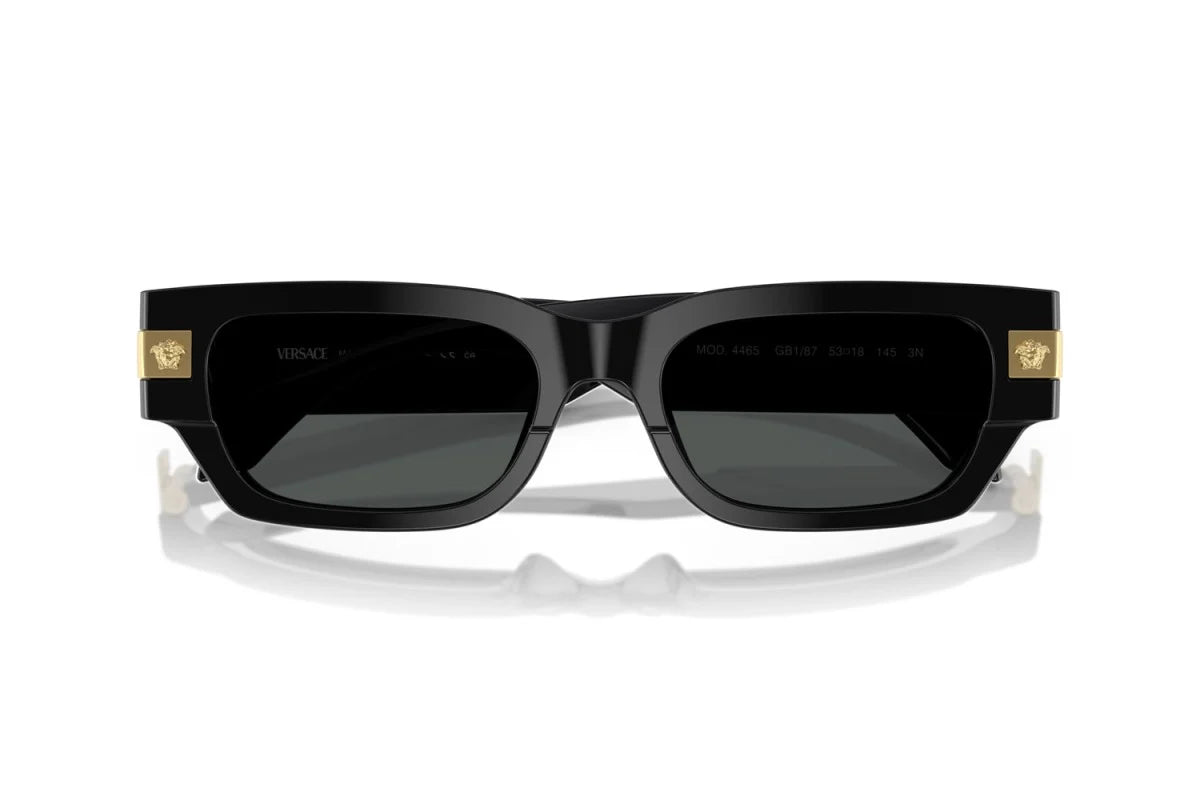 Luxury Black Rectangular Sunglasses 7742